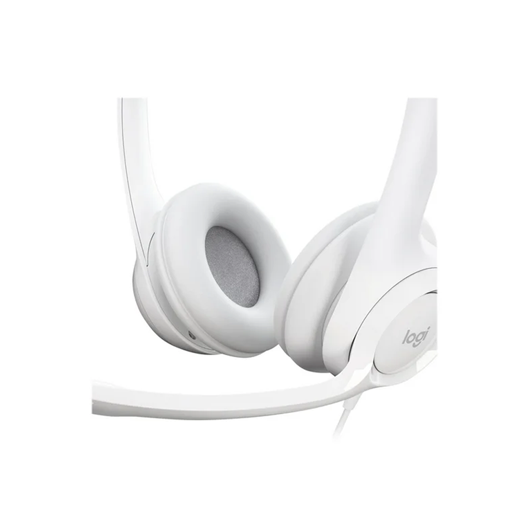 Logitech H390 Corded Headset - Off White in Qatar Logitech H390 Corded Headset - Off White in Qatar